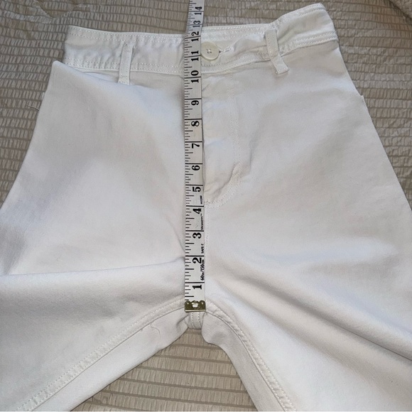 White Zara High Rise Wide Leg Marine Full Length Jeans 2 - Picture 5 of 7
